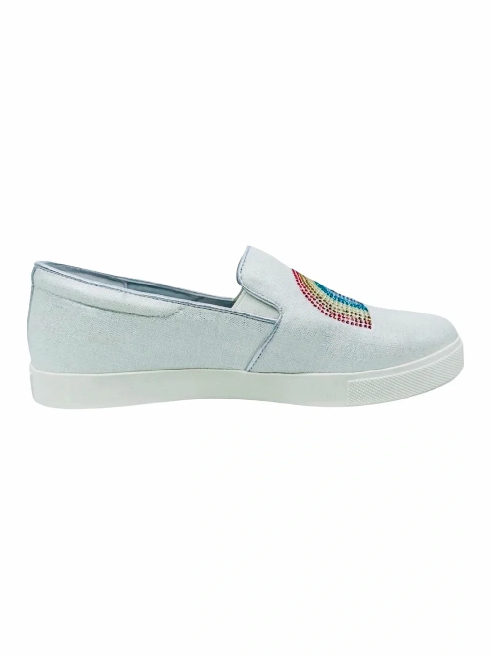 Katy Perry The Kerry Canvas Rainbow Slip-On Sneakers - Size 7.5W